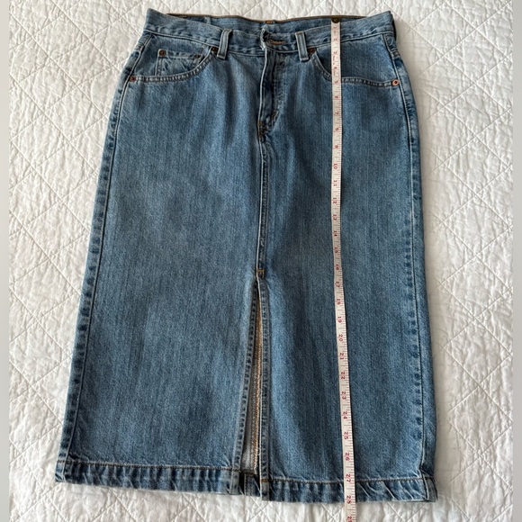 Levi's Blue Denim Skirt - Picture 3 of 10